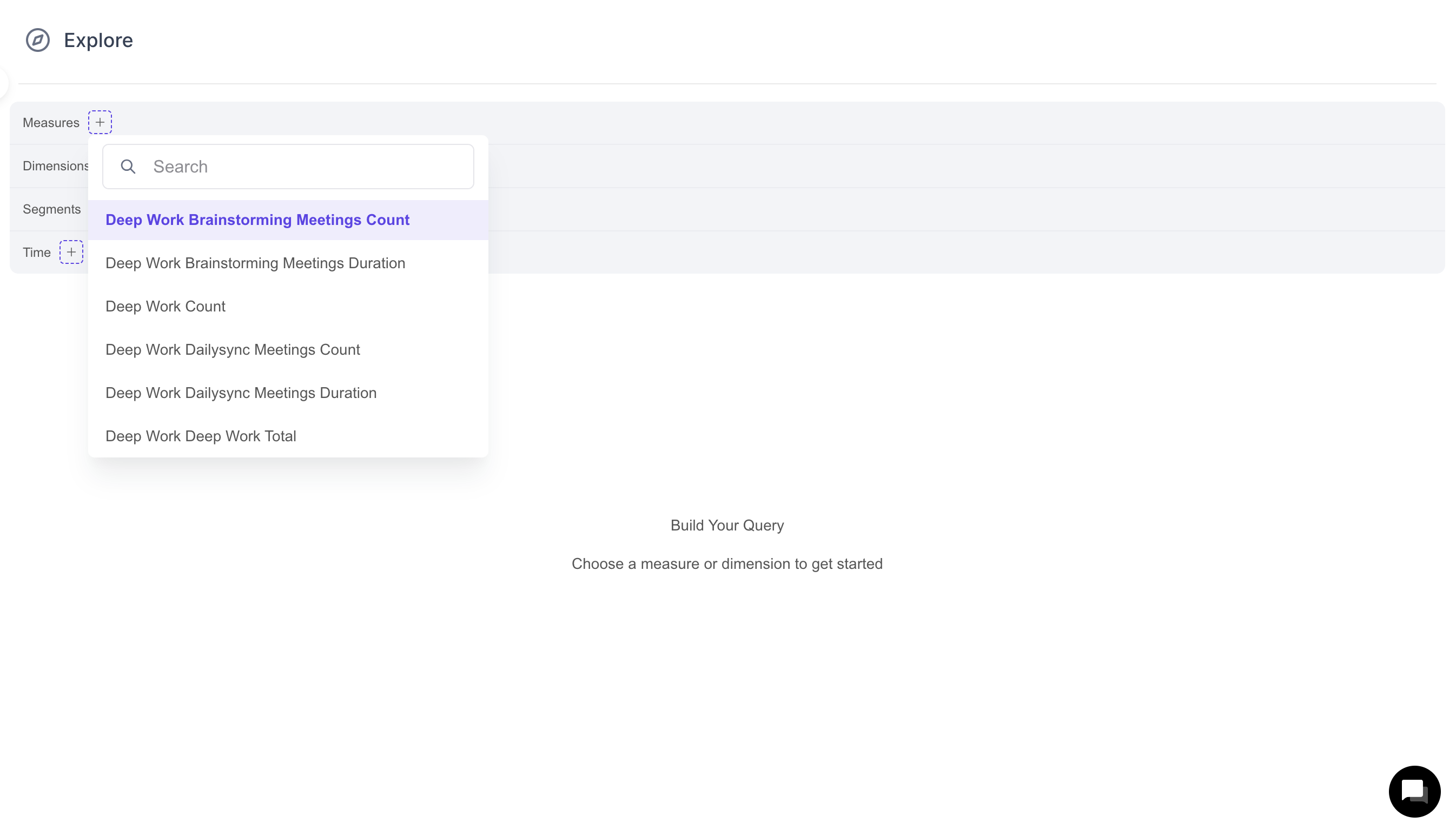 Custom Dashboard Query Measures