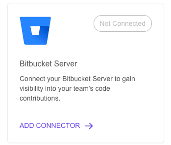 Bitbucket Server Connector Card
