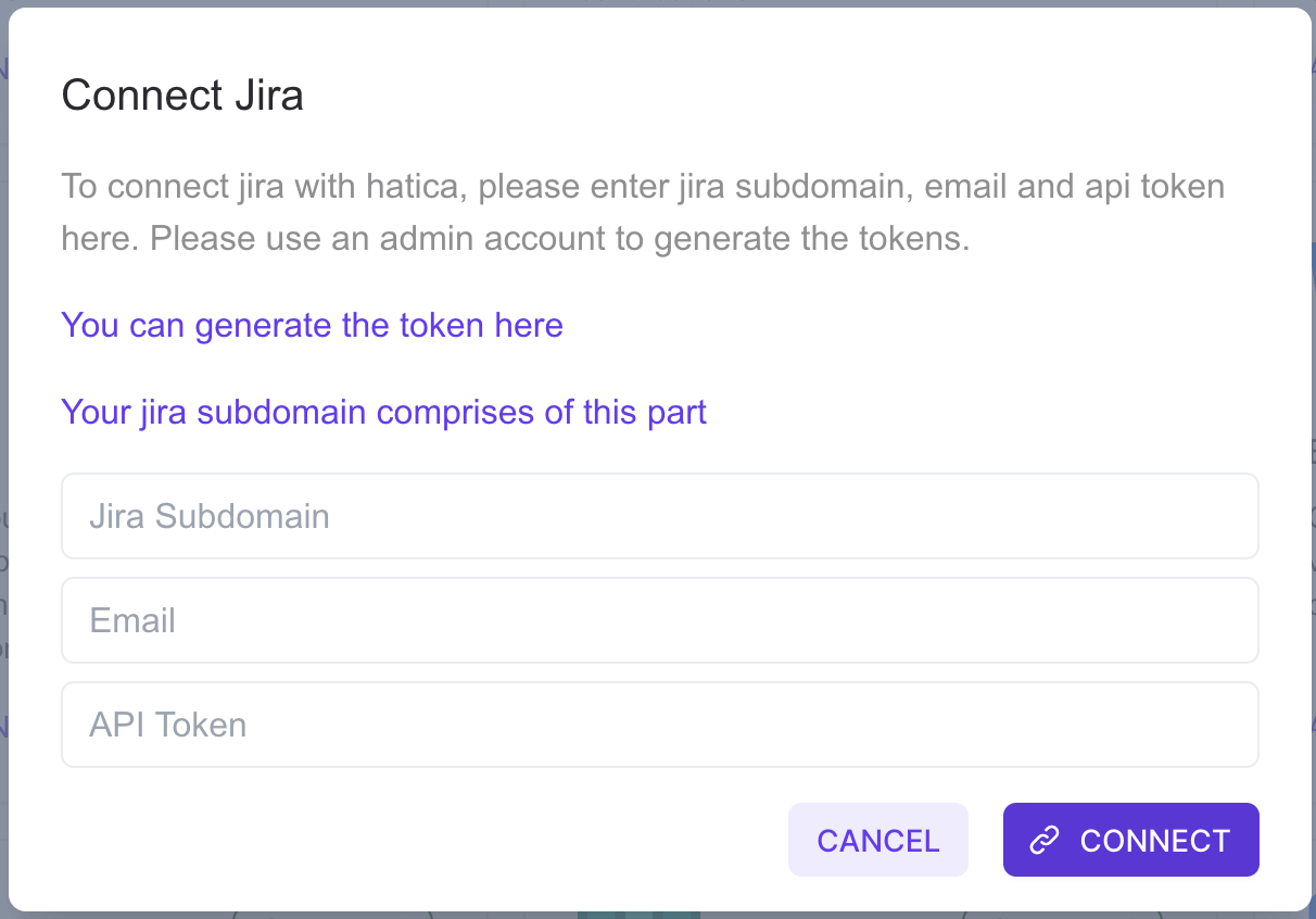 Jira Connector Form