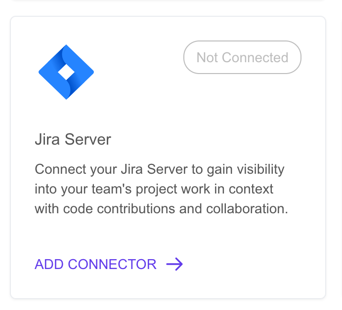 Jira Server Connector Card