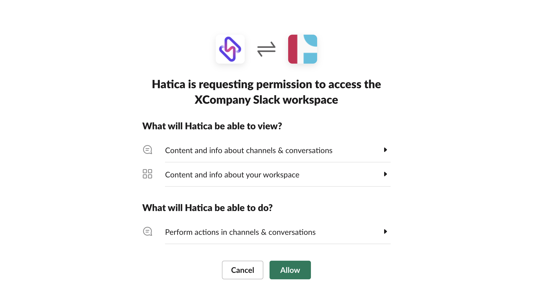 Slack - Oauth Page